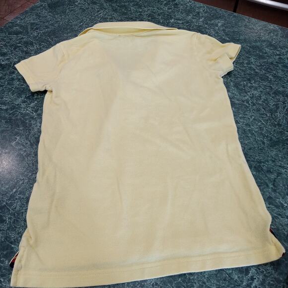 VTG RARE Ralph Lauren Rugby Big Kicker Short Sleeve Yellow Polo Shirt SZ Small - Picture 10 of 12